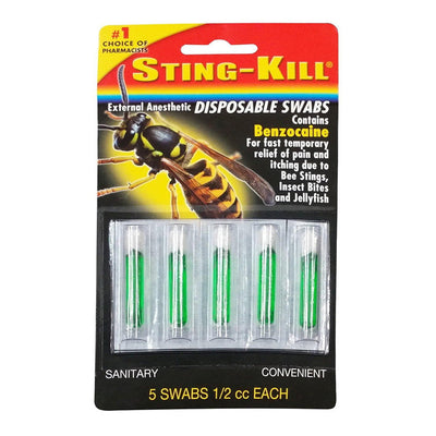 Sting-Kill Maximum Strength Anesthetic Swabs - 5 Count