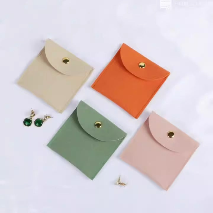 Jewelry bag leather buckle storage bag - Korvel