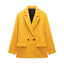 Summer Casual Relaxed-fit Double-breasted Blazer
