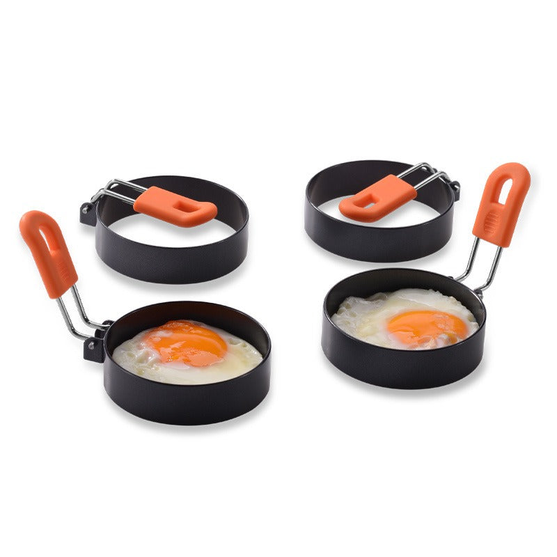 Moule à œufs et à galettes en acier inoxydable antiadhésif premium