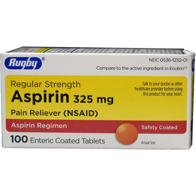 Aspirine Tb 325 Mg - 100 Comprimés Entériques