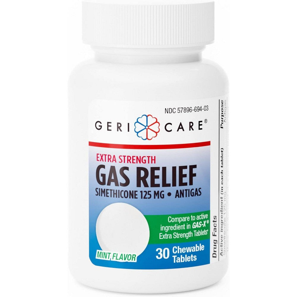 GeriCare® Simethicone 125mg – Alivio de Gas de Fuerza Extra