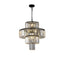 Black  Luxury Crystal Chandelier Modern Chandeliers Lights Fixture Hanging  Pendant Light Fixture for Dining Room Bedroom - Korvel