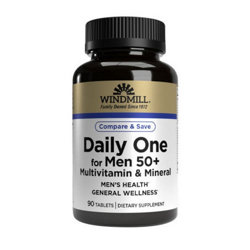 Multivitamine Daily One Windmill Health pour hommes de 50 ans et plus, 90 comprimés