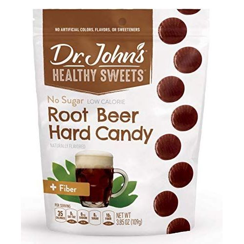 Dulces Duros Sin Azúcar de Dr. John's Sabor Cerveza de Raíz - 3.85 OZ