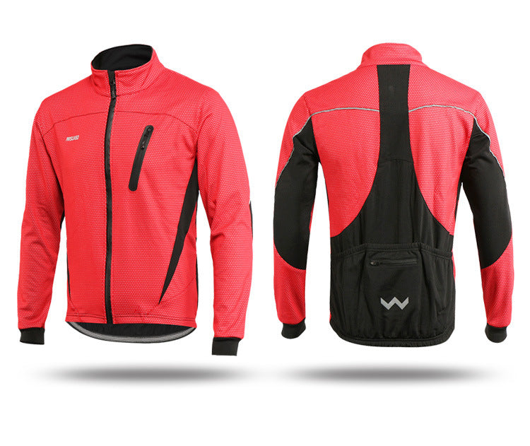 Arsuxeo Men's Fleece Cycling Jacket