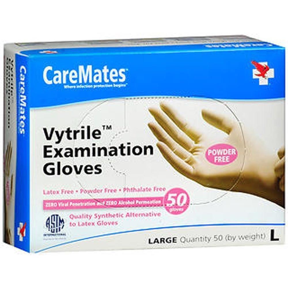 Guantes Caremates Vytrile Sin Polvo - Grande (50 Contenido)