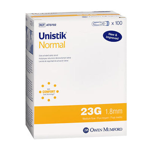 Lancettes Unistik 3 Normales 21G 2,4 mm - Confort et Précision