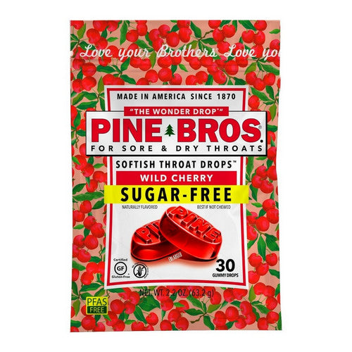 Pine Bros. Bonbons Softish à la Cerise Sauvage - Sans Sucre