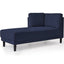65" Mid-Century Modern Linen Fabric Corner Lounge Chair, Upholstered Indoor Chaise Lounge Solid Wood Sofa Bed for Bedroom - Korvel