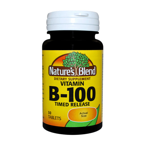 Complejo B-100 de Nature's Blend – Liberación Prolongada – 50 Tabletas