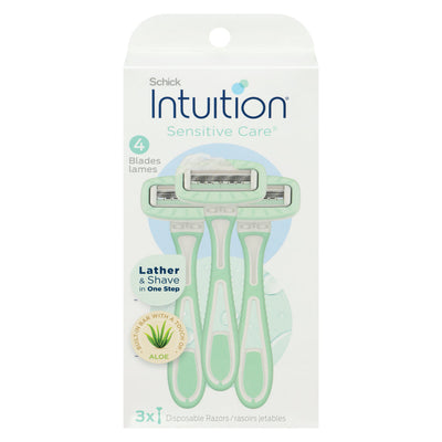 Schick Intuition Sensitive Care Disposable Razors - 3 Count