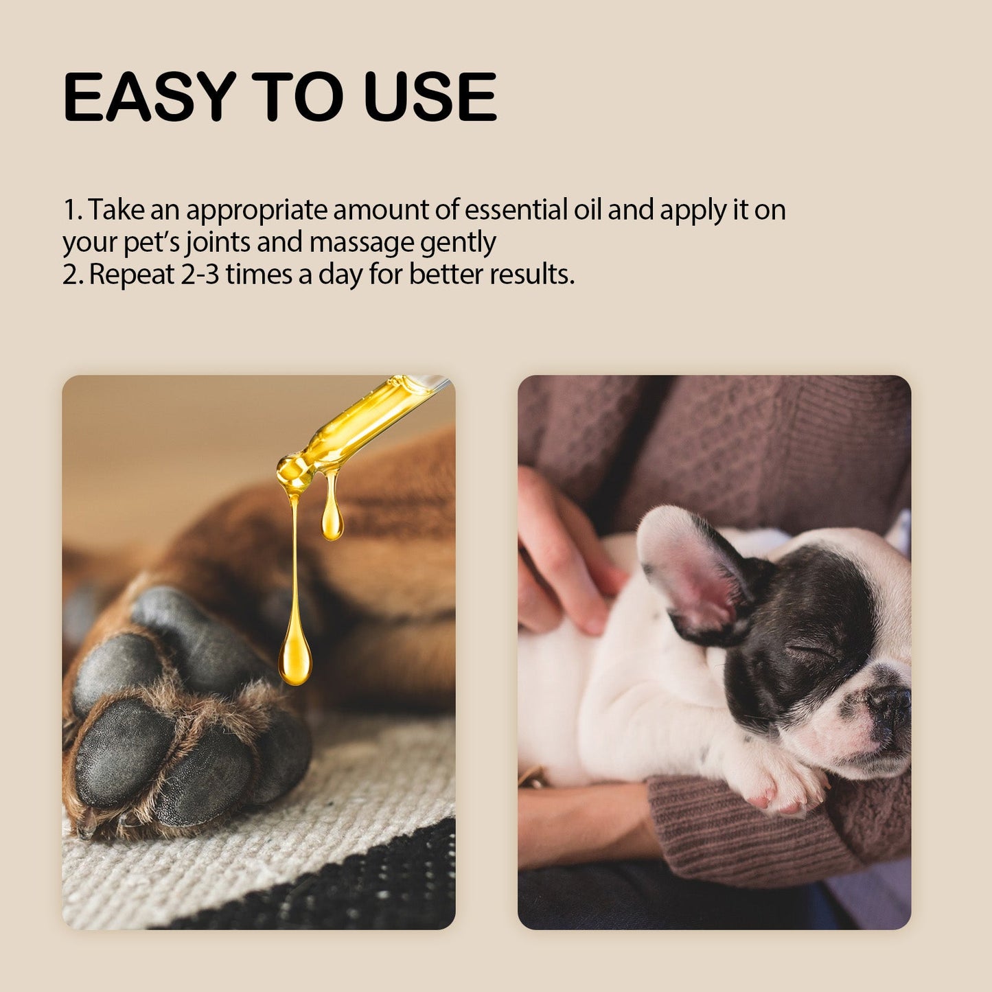 Pet Care Oil, Relieve The Pain Of Pet Bones And Joints Body Muscle Care Essential Oil - Korvel