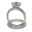 Anillo de Compromiso de Zirconia Cubica Natural en Plata Esterlina