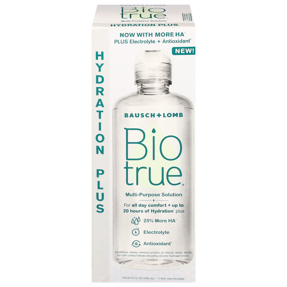 Solution pour lentilles de contact Biotrue Hydration Plus - 10 Fl Oz