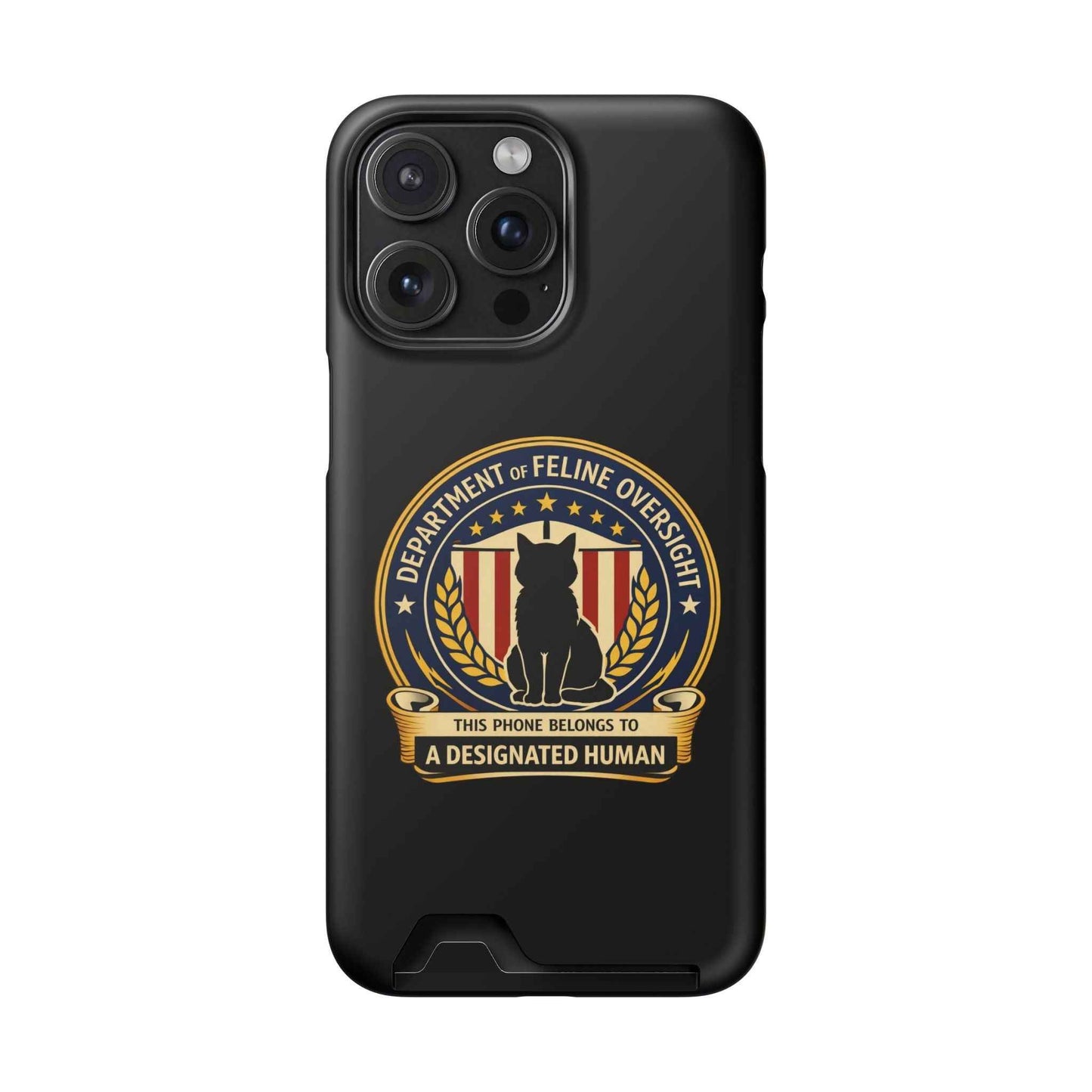 Department of Feline Oversight MagSafe iPhone Case - Designated Human Edition