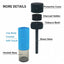 Portable smoking pipes, ceramic dry-burning hookah bowls, glass bowls, tobacco pipes, travel shisha pipe accessories - Korvel