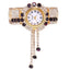 New Fashion Women's Full Diamond Alloy Fashion Watch Creative Tassel Quartz Bracelet Watch Women's Style - Korvel