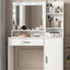 Makeup Vanity Desk with Mirror & Light - Korvel