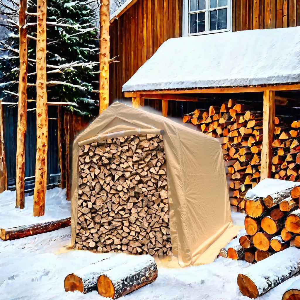 7x8 ft Outdoor Portable Gazebo Storage Shelter Shed