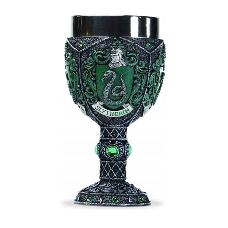Creative Stainless Steel Goblet & 3D Resin Coffee Cup Artistic Goblet Resin Wine Glass Cups Drinkware Mugs - Korvel