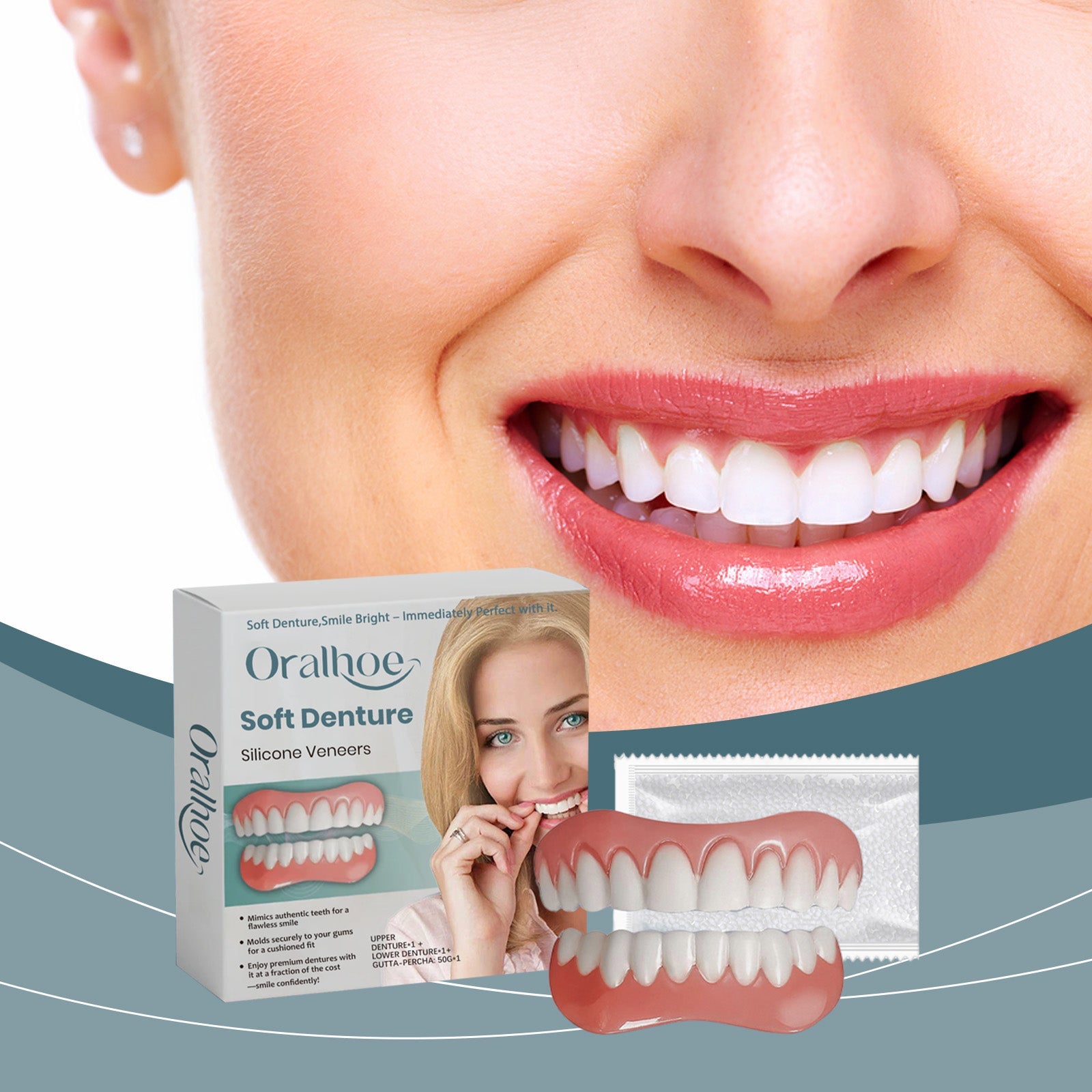 Retouching Teeth Interdental Denture Set Aesthetic Dental Retouching Teeth Interdental Set - Korvel