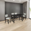 Conjunto de Comedor de Altura de Mostrador TREXM de 5 Piezas en Espresso y Beige