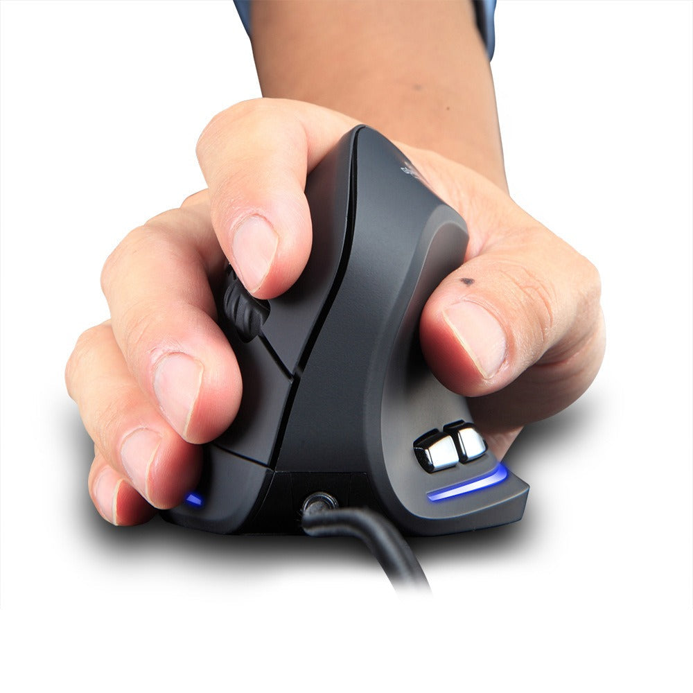ZELOTES T20 Vertical Mouse Grip Ergonomic Laptop Desktop Wired Mouse - Korvel