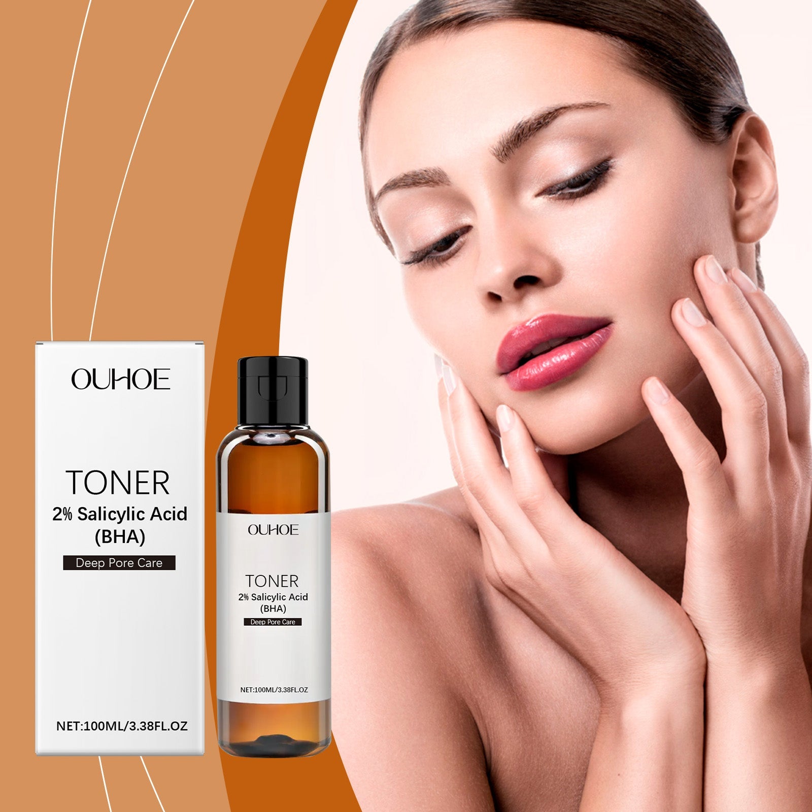Salicylic Acid Pore Care Toner Gently Moisturizes And Hydrates Skin Refreshing Toner - Korvel