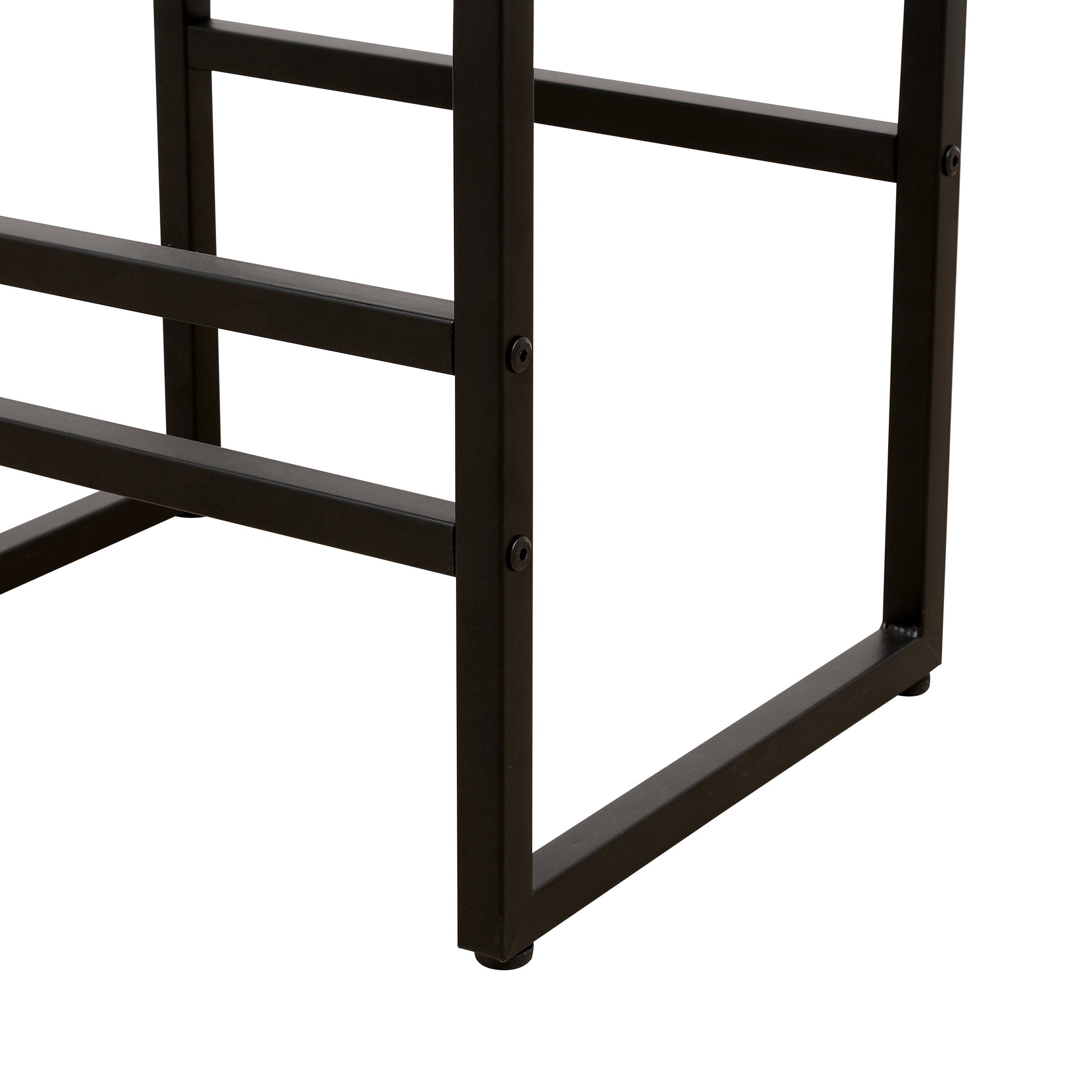 Set of 2 Counter Height Barstools Kitchen Island Stools (Gray with Back) - Korvel