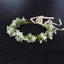 Spring flower wreath fresh simulation flower headdress green plants flowers wedding flower wreath - Korvel