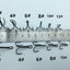 Rompin 20pc/lot 2/4/6/8/10# Fishing Hook High Carbon Steel Treble  Black - Korvel
