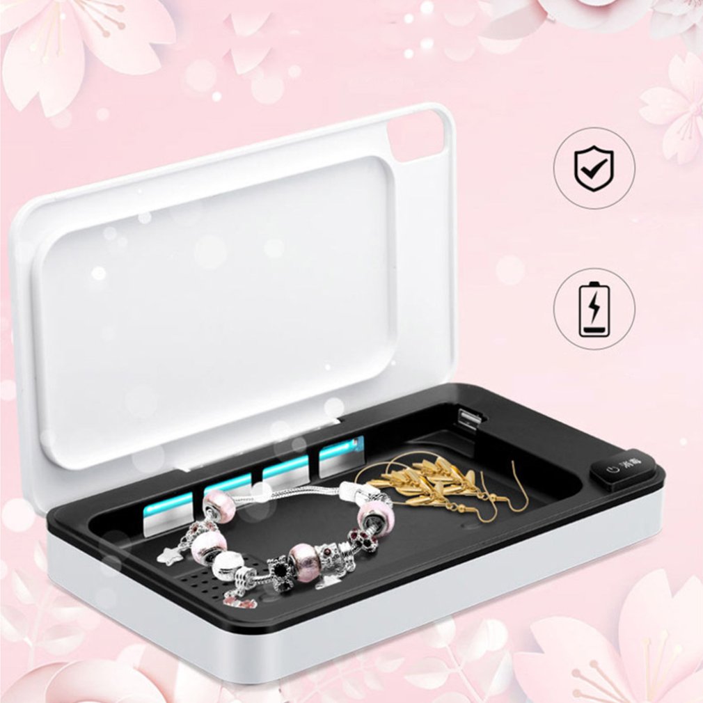 Portable Uv Sterilizer Box Mobile Phone Sanitizer Case For Phone Mice Toothbrush Mask Sterilization Box 1 Set - Korvel