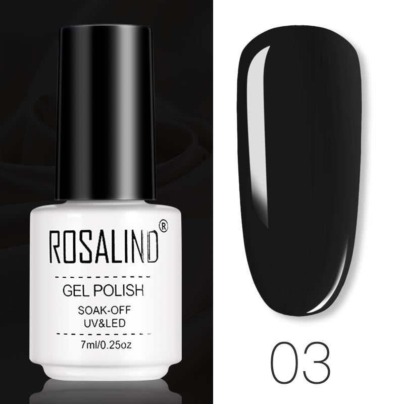 ROSALIND Gel Polish Set Manicure for Nails Semi Permanent Vernis top coat UV LED Gel Varnish Soak Off Nail Art Gel Nail Polish - Korvel
