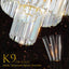 Luxury Crystal Chandelier Modern Chandeliers Lights Fixture Hanging Pendant Light Fixture for Dining Room Bedroom Living Room - Korvel