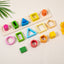 Geometric shape column matching assembly for children's enlightenment, boys and girls' early education puzzle toys, building blocks - Korvel