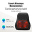 Deep Kneading Neck Shoulder Heat Relax Massage Pillow - Korvel