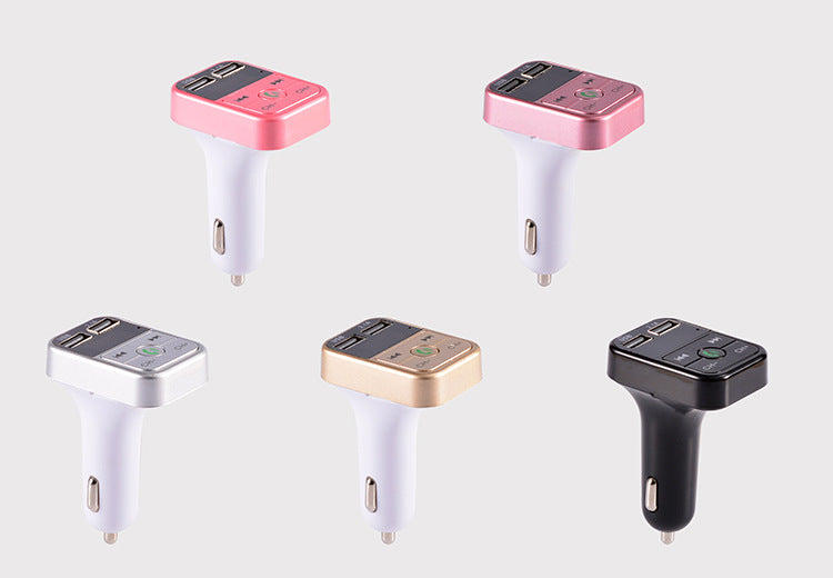 B2 Car MP3 Bluetooth Hands-Free Car Player FM Transmitter Car Charger Receiver - Korvel