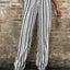 Printed Elastic Waist Pants - Korvel