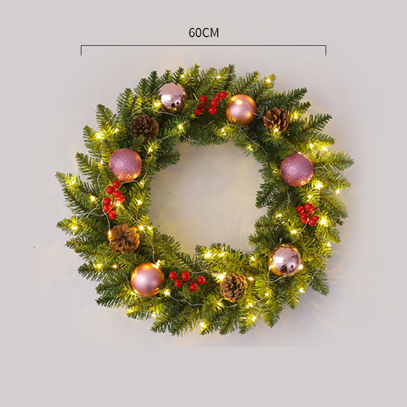 Corona de Navidad de Ratan Elegante - Disponibles en Múltiples Tamaños