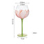 Hand Painted Glass Goblet for Elegant Celebrations