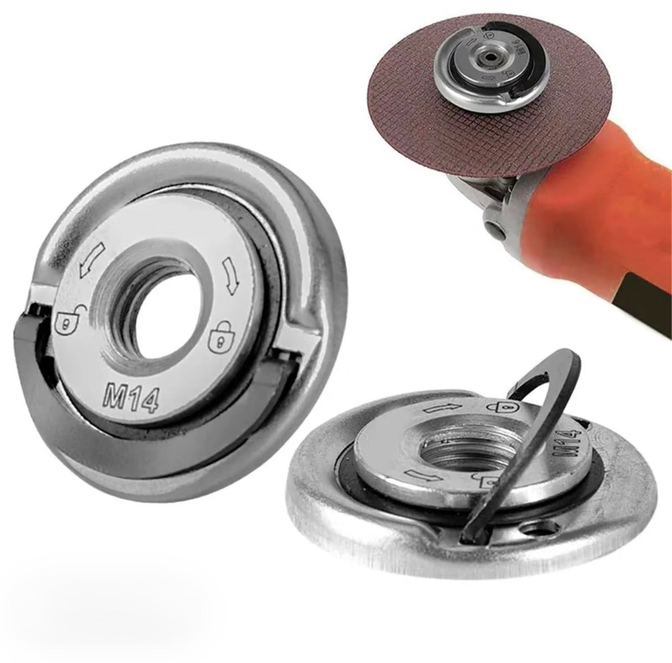 QuickLock Grinder Nut - Heavy-Duty Tool Accessory