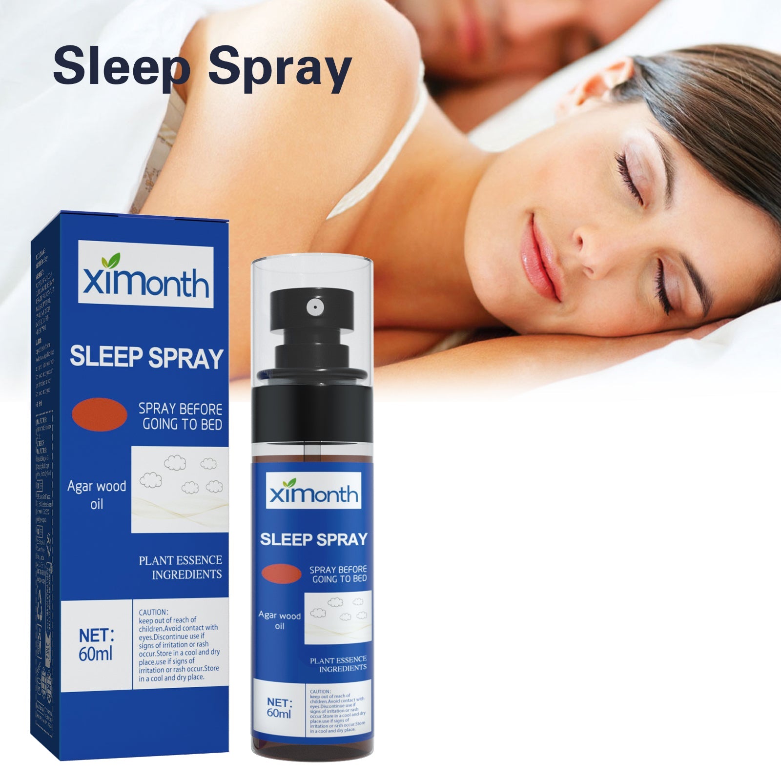 Sleep Spray Relieves Body Stress, Relaxes Body And Mind And Pamper Sleep Aromatherapy Sleep Treatment Spray - Korvel