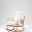 Chaise Berçante Rembourrée Classique avec Coussin Lombaire