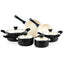 Ensemble de casseroles en céramique antiadhésive Cook N Home de 10 pièces