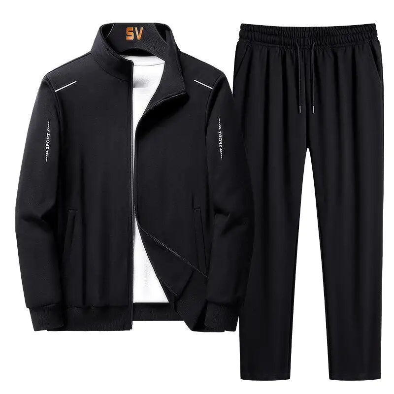 Ensemble de manteau à fermeture éclair et pantalon de sport premium