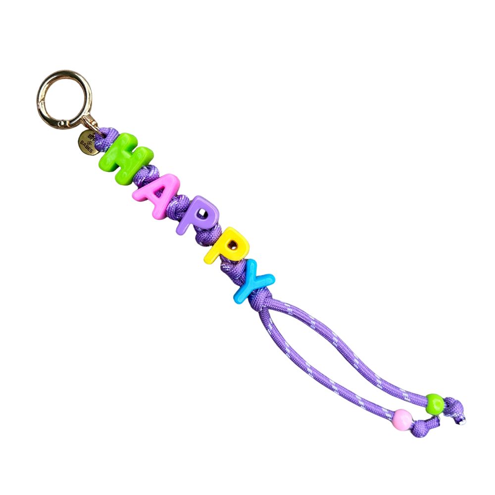 HAPPY ♡ Charm de Bolsa - Accesorio Elegante para Bolsos