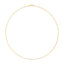 Collier en chaîne en papier clip en or jaune 14K unisexe de 1,5 mm - 18 pouces