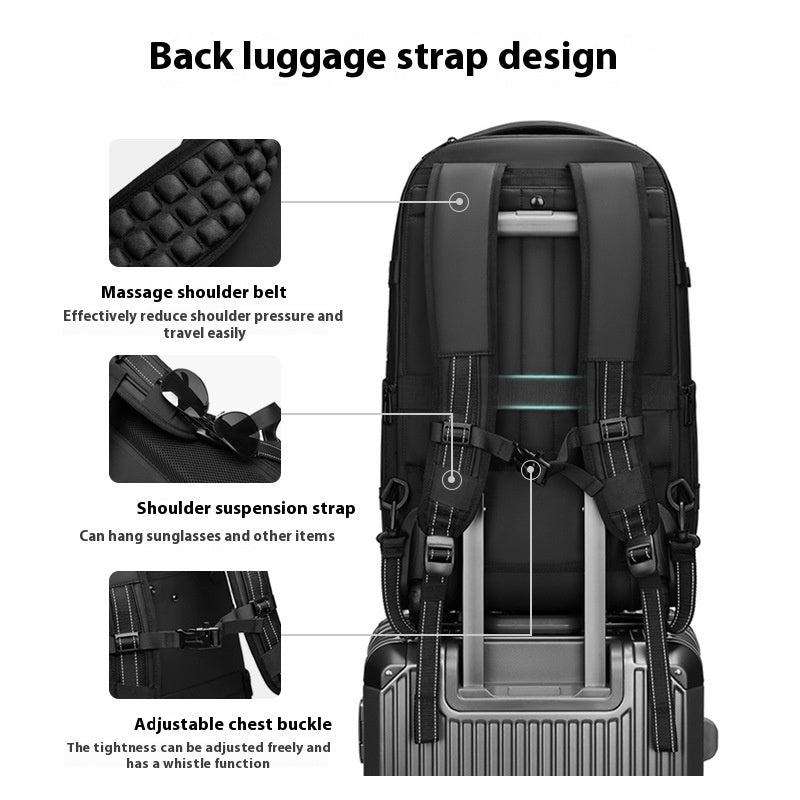 Sac à dos trolley extensible Premium Vacuum pour les voyages d'affaires