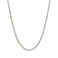Chaîne en or blanc 14k de 2,0 mm avec motif en diamant